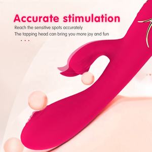 TOPARC OEM ODM Vibrateur rechargeable direct d'usine Double tête de taraudage 10 fréquences Nouveau design Masseur vibrant à poussée - Product Image 2