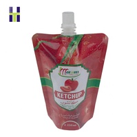 Sauce en pâte de ketchup tomate personnalisée pochette debout impression gravure sac de manipulation de surface