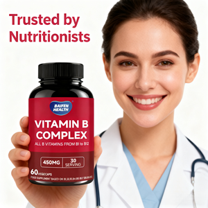 OEM/ODM Yetişkin Vitamin B Kompleksi Kapsülleri-<span class=keywords><strong>B1</strong></span> <span class=keywords><strong>B2</strong></span> B3 B5 B6 B9 B12-İmmün Desteği ve Enerji-2 Kapsül Günlük-60 Kapsül/Şişe - Product Image 2