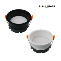 Luminaires encastrés LED personnalisables en masse, ensemble de douilles GX53, gabarit pratique pour boîtiers de lampes GX53, boîtier de downlight pour ampoules GX53
