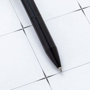 Stylo à bille en métal noir pour entreprise, personnalisable avec logo, pour le bureau, les étudiants, l'hôtellerie, cadeau promotionnel - Product Image 4