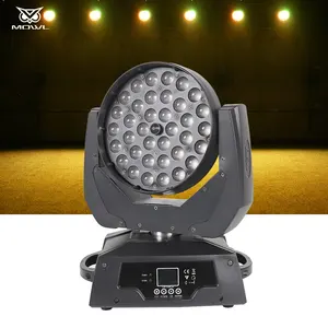 Produsen GuangZhou 36x12w RGBW lampu utama led fokus cuci bergerak untuk panggung