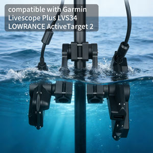VINmounts Support sonar multimode compatible LiveScope LVS34 et LOWRANCE ActiveTarget 2, pôle réglable rotatif 360° - Product Image 1