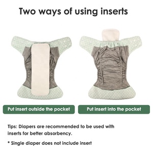 <span class=keywords><strong>Chuhan</strong></span> AI2 bolsillo algodón grafeno tela impermeable Forro lavable reutilizable bebé tela pañal para niños y niñas - Product Image 2