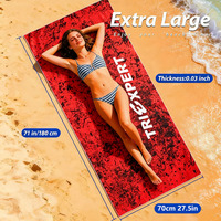 Microfiber Soft Print Beach Towel Custom Lightweight Super Absorbent Sand Free Eco Friendly Travel Towels for Camping Yoga