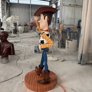 Vente d'usine : Statue grandeur nature Buzz <span class=keywords><strong>Woody</strong></span> en fibre <span class=keywords><strong>de</strong></span> verre, décoration <span class=keywords><strong>de</strong></span> fête d'anniversaire Toy Story, sculpture en résine pour enfants, Noël - Product Image 5