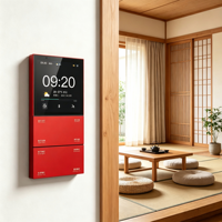 Panneau de commande intelligent compact Tuya pour maison connectée, écran tactile IPS 4 pouces compatible Android, AC110-250V 12-24V, application, interrupteur 4 voies