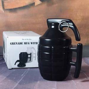 Taza de café de cerámica transfronteriza creativa moderna con forma de alivio del viento taza de porcelana diaria tapa estilo <span class=keywords><strong>Granada</strong></span> para regalos de negocios - Product Image 3