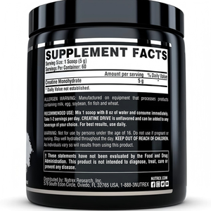Créatine monohydrate en poudre micronisée, compléments nutritionnels sportifs pour adultes, 300 g, dose de 5 g, durée de conservation de 24 mois - Product Image 3