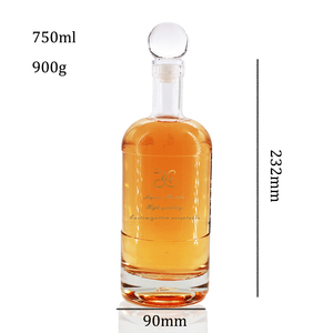 Botella De Vidrio De Licor De <span class=keywords><strong>Ginebra</strong></span> De Vodka Helado Transparente Vendedor Caliente - Product Image 4