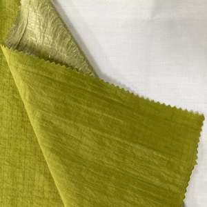 <span class=keywords><strong>Pas</strong></span> <span class=keywords><strong>cher</strong></span> tissu enduit tissu Gridstop Nylon nt imperméable revêtement ripstop oxford style froissé métal brillant pour veste - Product Image 2