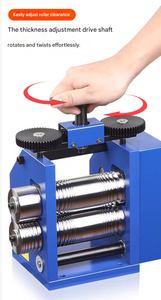 Gold-Schmuckblech-Pressmaschine Zahnradkern-Armband-Walzwerk Werkzeuge Mini Handbetrieben 1 Jahr Garantie Schmuckausrüstung - Product Image 4