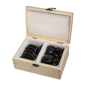 Juego de piedras calientes de 30 piezas para masaje de spa en casa Bianstone rocas relajantes para calentar productos de masaje con piedras calientes - Product Image 1