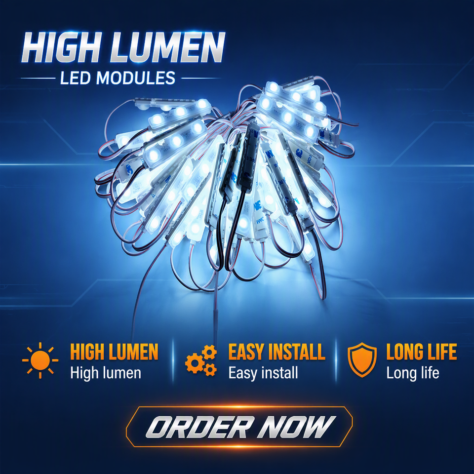 Colors In Roder For Led ZHENGTIAN White DC12V 3LED SMD5050 IP65 LED Injection Module with ...