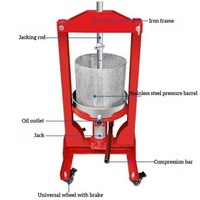 Handmatige oliepers, kleine koude pers oliepers, handmatige sapcentrifuge voor het verwerken van gember, cassave en dadels