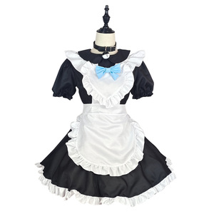 Classic Black White Maid Outfit Cat Maid Japanese Akihabara Cosplay Costume Polyester Fiber Summer 2022 - Product Image 5