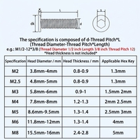 Tornillo de máquina de acero inoxidable 304 con cabeza plana tipo flor de ciruelo M2-M8, ultrafino, con ranura interna tipo flor de ciruelo