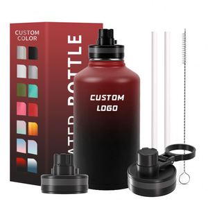 Bouteille d'eau isotherme en acier inoxydable à double paroi de haute qualité avec logo personnalisé pour le sport, les voyages et le camping - Product Image 1