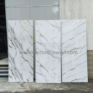 <span class=keywords><strong>Revestimiento</strong></span> de <span class=keywords><strong>pared</strong></span> de <span class=keywords><strong>baño</strong></span> <span class=keywords><strong>PVC</strong></span> mármol dorado - Product Image 2