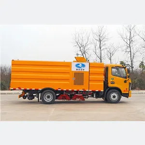 China Dongfeng Baixo Preço Água Spray Caminhão Vácuo Sweeper 8M3 Road Sweeping Truck