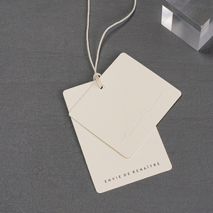 Hot Bán Có Thể Tái Chế Tùy Chỉnh Thương Hiệu Riêng Logo Quần Áo Thẻ Cho Quần Áo Giá <span class=keywords><strong>Tag</strong></span> Giá Nhãn Treo <span class=keywords><strong>Tag</strong></span> Với Chuỗi - Product Image 2