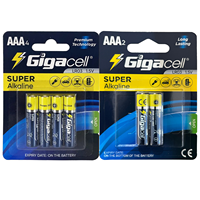 1.5V 2 Baterai Alkalin Triple A Baterai Alkalin AAA Berkinerja Tinggi Baterai Anti Bocor Daya Tahan 5 Tahun