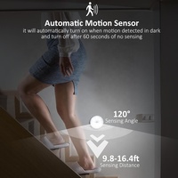 Vente en gros USB rechargeable Mini armoire automatique Escaliers 3D Smart Motion Sensor Veilleuse LED avec détecteur de mouvement