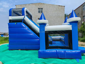 PVC lớn người lớn trẻ em Inflatable vui chơi giải trí lâu đài bouncy thương mại chơi Trampoline công viên thiết bị với <span class=keywords><strong>Slide</strong></span> - Product Image 2