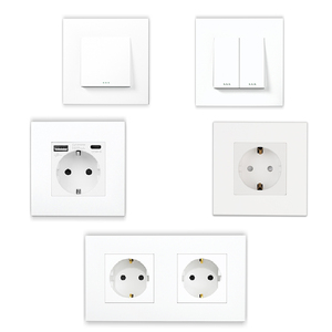 Touchmi 1/2/3 Gangue UE/REINO UNIDO Padrão Painel PC Interruptor De Parede E Tomada Com Luz Indicadora - Product Image 4