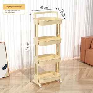 Chariot <span class=keywords><strong>de</strong></span> rangement en <span class=keywords><strong>plastique</strong></span> pour salon, design NBD-N2261, multi-niveaux, avec accoudoirs, <span class=keywords><strong>étagère</strong></span> <span class=keywords><strong>de</strong></span> rangement à roulettes, <span class=keywords><strong>salle</strong></span> <span class=keywords><strong>de</strong></span> <span class=keywords><strong>bain</strong></span>, cuisine - Product Image 5