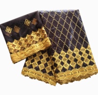 Livraison gratuite H & D Top Factory Best Style Fashion Bazin Super Riche Ankara Tissus africains à Dubaï