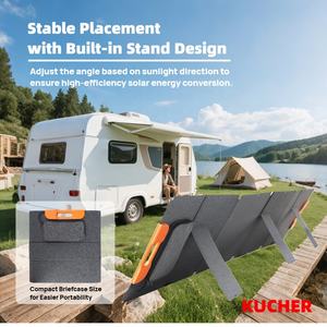 KUCHER 240W高効率単結晶フィルムソーラーパネルEFTE材料22% 変換率折りたたみ可能屋外用 - Product Image 4