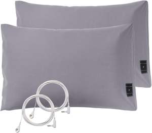 95% <span class=keywords><strong>coton</strong></span> + 5% argent mise à la terre drap de lit <span class=keywords><strong>taie</strong></span> d'oreiller avec cordon conducteur reine taille 51*76cm - Product Image 2