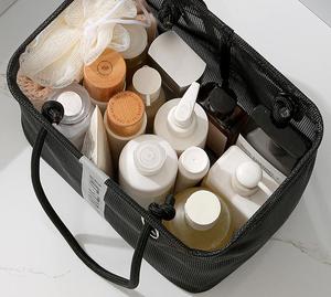 Sac de rangement en maille plastique pour articles de toilette de salle de bain, personnalisable, avec drain, pour la vente en gros - Product Image 2