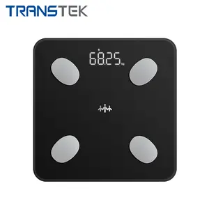 TRANSTEK Portable Electronic Intelligent Digital Smart Body Fat Weight Balance Scale