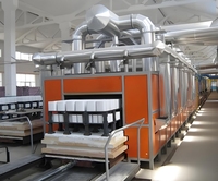 Four à tunnel électrique intelligent pour la cuisson des briques d'argile et de la céramique avec contrôle PLC, haute productivité, contrôle précis de la température