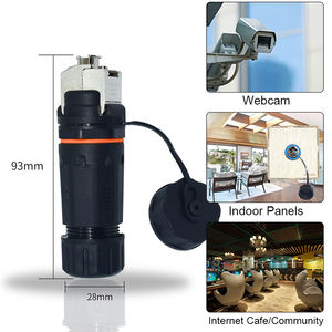 2025 ultimo modello impermeabile <span class=keywords><strong>RJ45</strong></span> connettore a parete attacco femmina Cat 6/5e Ethernet <span class=keywords><strong>connettori</strong></span> passante - Product Image 6