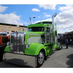 6 Inch Reduced To 5 Inch OD Chrome Or Stainless Steel Bull Horn Top Stack For Semi Truck