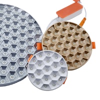 Panneaux lumineux ronds encastrés réglables fins 8W 15W 24W 36W LED Matériaux de panneau lumineux Skd
