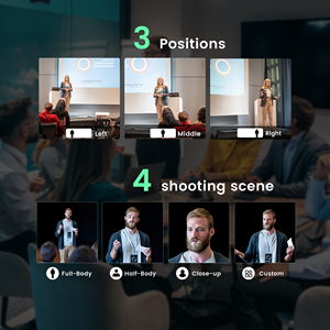 Nueva Cámara PTZ 4K 60fps NDI PTZ Cámara 20X Zoom óptico AI Seguimiento automático con PoE HDM1 SDI USB IP Transmisión en vivo para Iglesia - Product Image 3