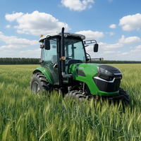 Tracteur agricole de marque chinoise 4x4 70HP EPA, pièces en option, fabriqué en Chine, à vendre.