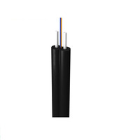Cable de Fibra Óptica Monomodo GJXH/GJXFH para Interiores FTTH de 1-4 Hilos con Cubierta LSZH