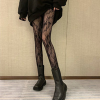 Collants sans couture Nayil en maille tricotée, résille à grands trous, avec jarretelles, sexy, pour printemps et automne