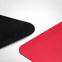 Tapis de yoga pliable en PU pour le rangement, tapis compact en caoutchouc naturel, tapis de yoga en PU à motif OEM pour projets de yoga en dortoir