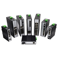 Switch POE 5 Port 10/100Mbps Industri Tanpa Manajemen DIN Rail 48-57V 35mm IP40 Perlindungan Petir 4KV untuk Kamera IP CCTV