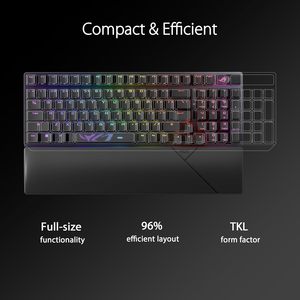 Clavier de jeu sans fil ASUS ROG Strix Scope II 96, mécanique, rétroéclairage RVB, connexion tri-mode, programmable, échangeable à chaud - Product Image 5