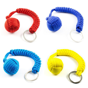 Cordon <span class=keywords><strong>de</strong></span> survie tactique <span class=keywords><strong>de</strong></span> camping 550 Paracord Monkey Fist avec boule en acier - Product Image 2