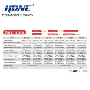 Machine à souder <span class=keywords><strong>TIG</strong></span> HONE TIG200 HF DC <span class=keywords><strong>TIG</strong></span>/MMA 2-en-1 avec soudeurs <span class=keywords><strong>TIG</strong></span> portables 2T/4T et Pre/Post Flow. - Product Image 3