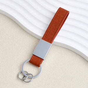 Porte-clés en cuir et métal gravé au laser avec logo personnalisé, cadeau d'affaires haut de gamme, porte-clés en alliage de zinc pour BMW M <span class=keywords><strong>Audi</strong></span> RS Benz AMG - Product Image 6