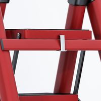 Mini échelle pliante en métal Portable escabeau en acier pliable pour la maison atelier intérieur escalier entrepôt extérieur supermarché
